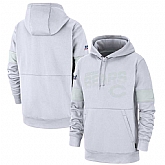 Chicago Bears Nike NFL 100TH 2019 Sideline Platinum Therma Pullover Hoodie White,baseball caps,new era cap wholesale,wholesale hats
